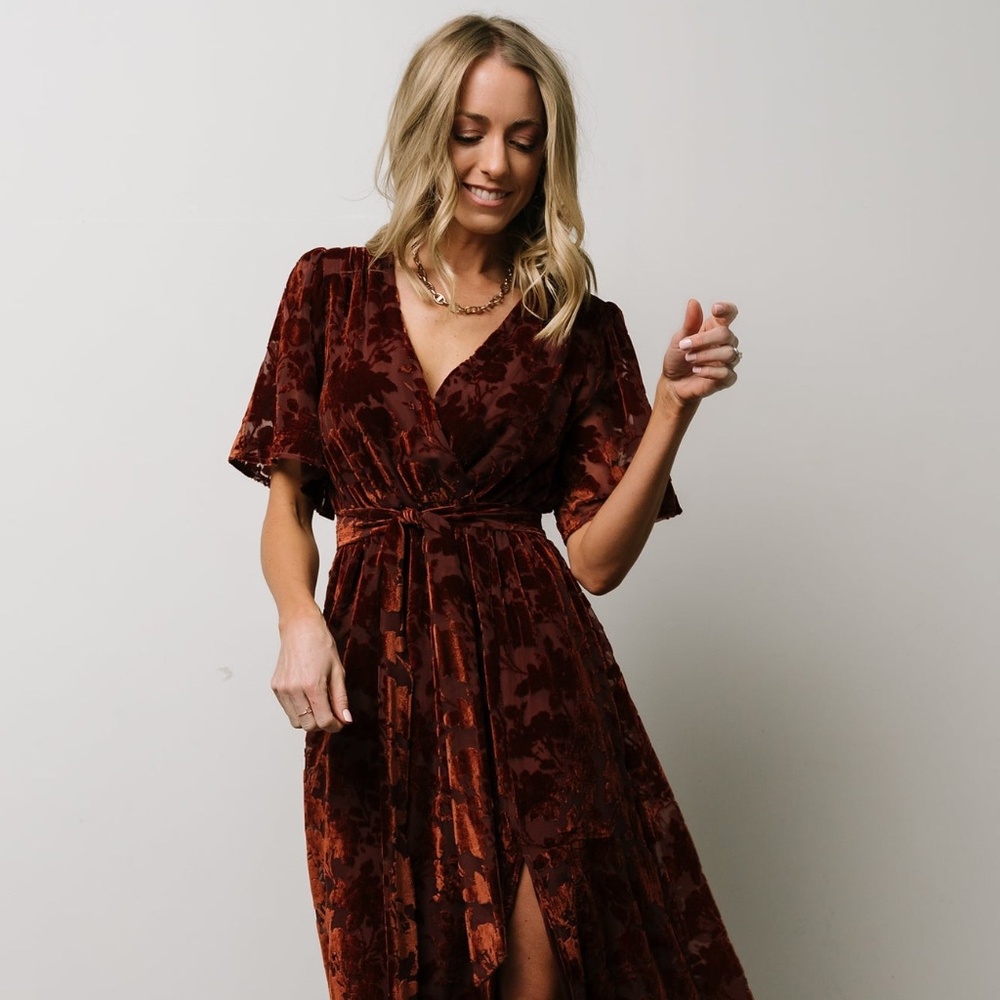 Baltic Born Uma Dress in Copper Floral